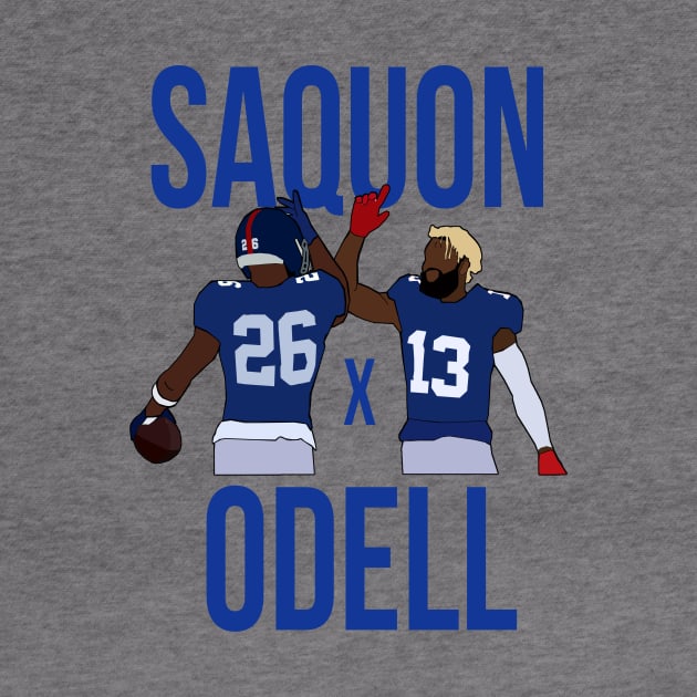 Saquon Barkley and Odell Beckham Jr 'Saquon x Odell' - New York Giants by xavierjfong